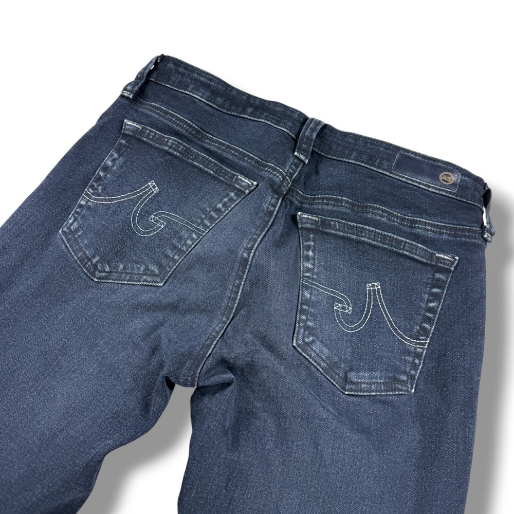 AG Adriano Goldschmied The Legging Ankle Super Skinny Jeans Dark Wash Raw Hem 26 - Picture 5 of 12
